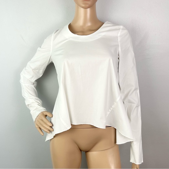NEW TOTEME WHITE COTTON POPLIN SHIRT - Picture 2 of 7